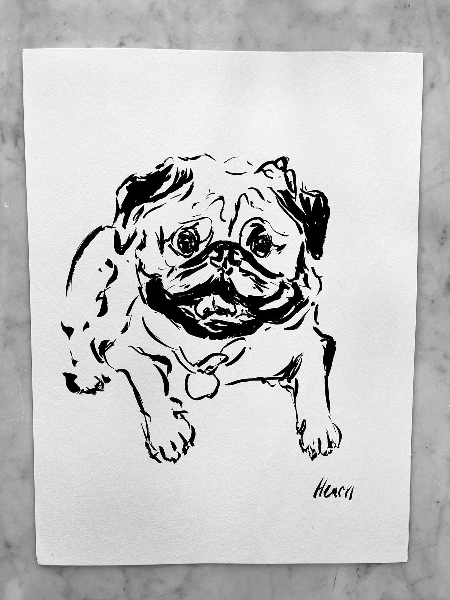 CUSTOM INK PAINTED PET PORTRAIT