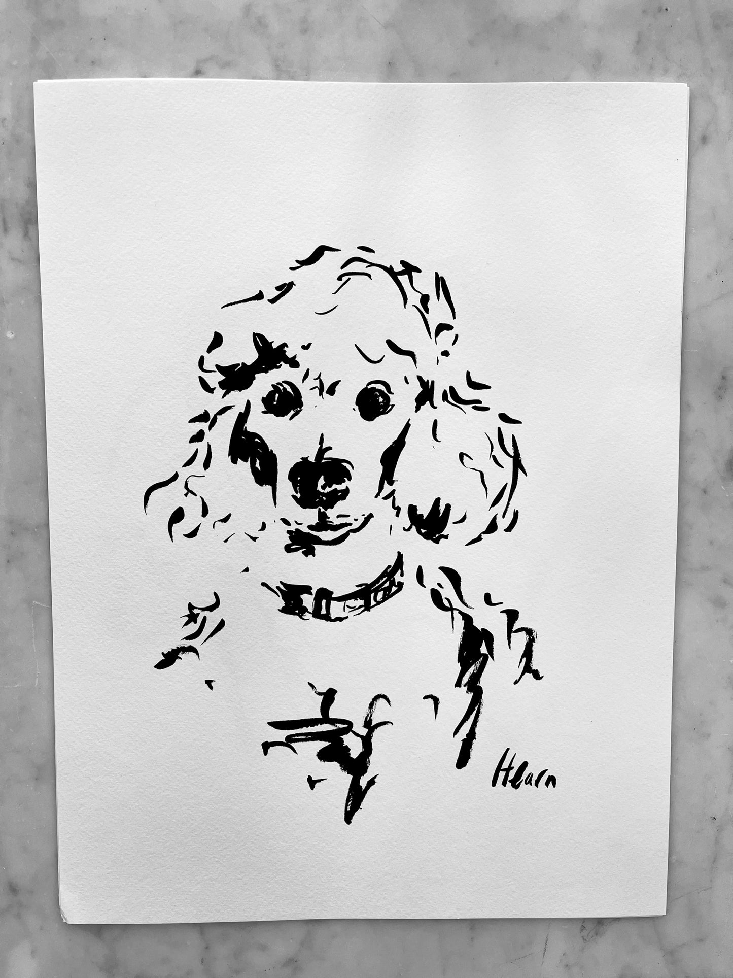 CUSTOM INK PAINTED PET PORTRAIT
