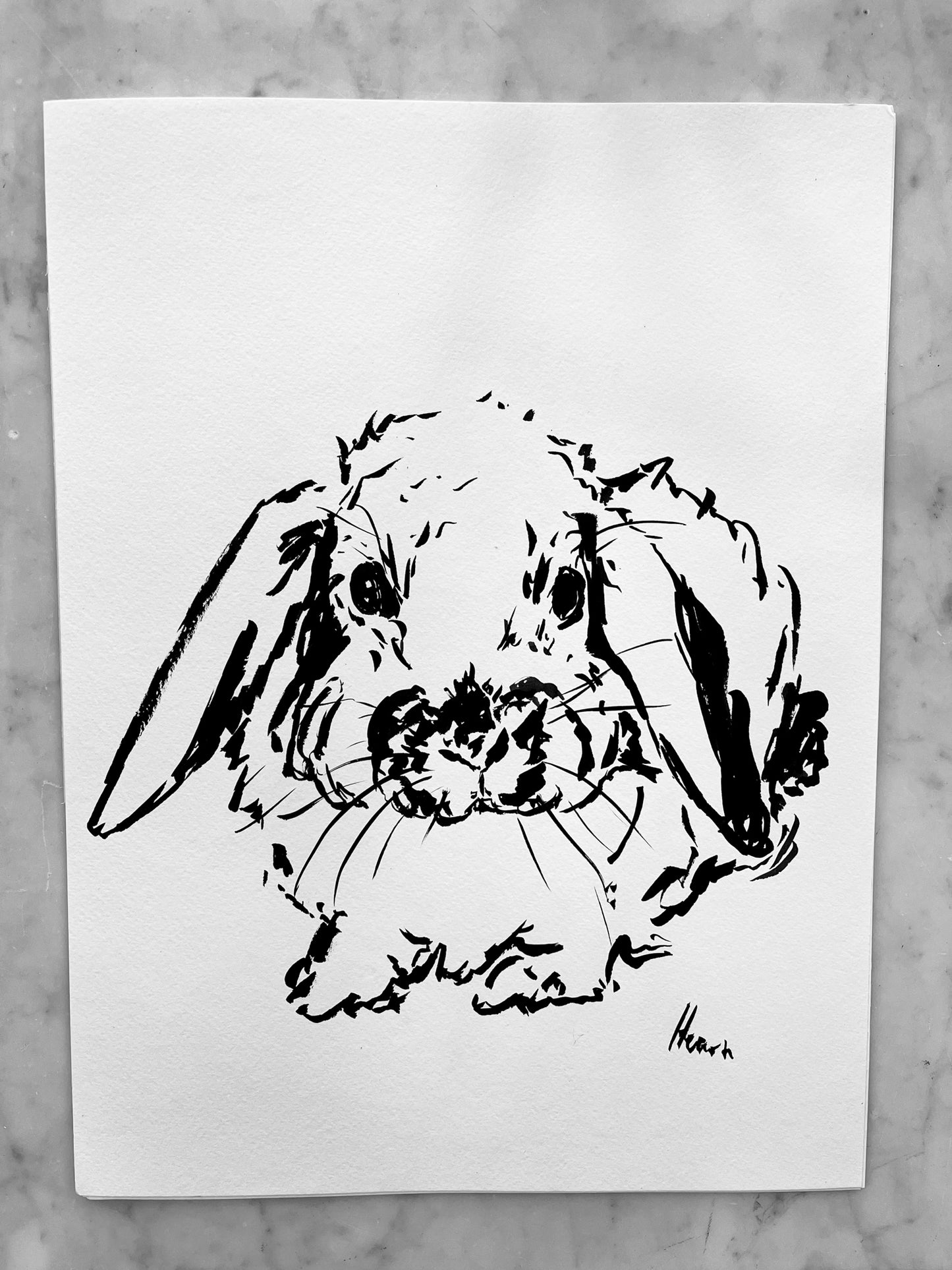 CUSTOM INK PAINTED PET PORTRAIT