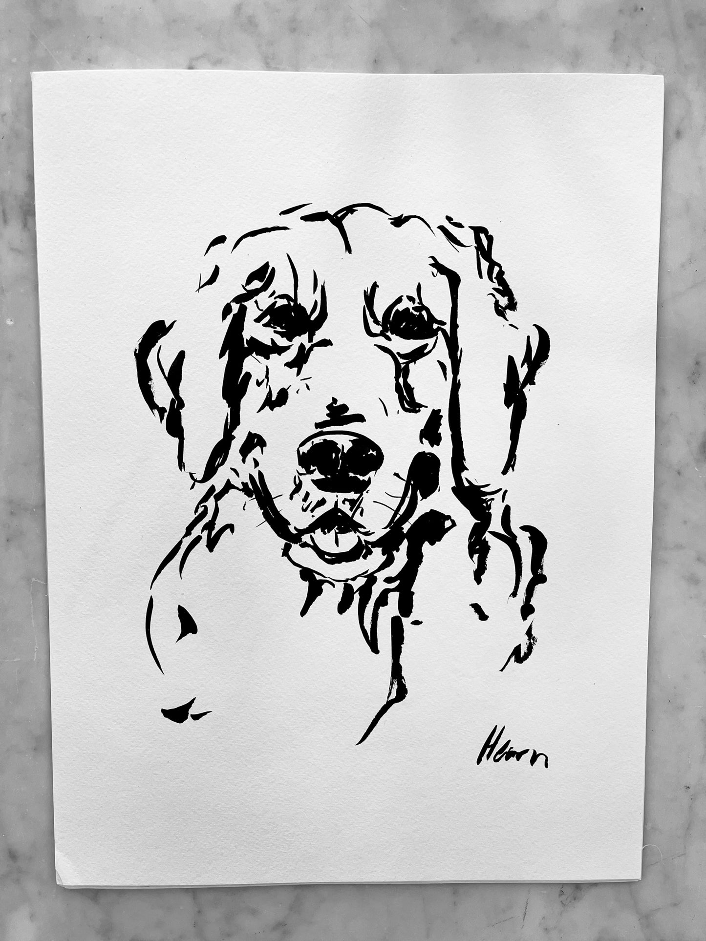 CUSTOM INK PAINTED PET PORTRAIT