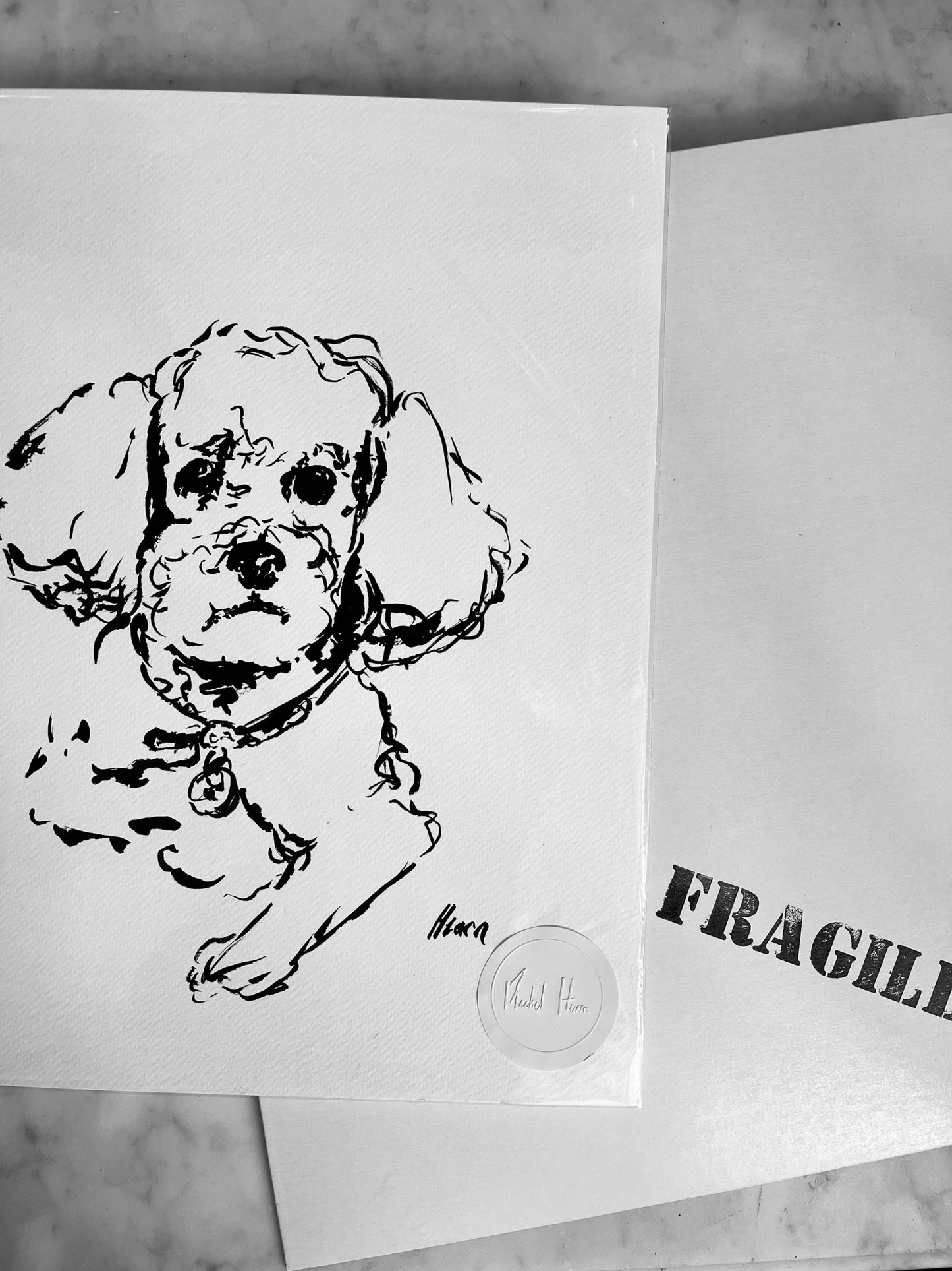 CUSTOM INK PAINTED PET PORTRAIT